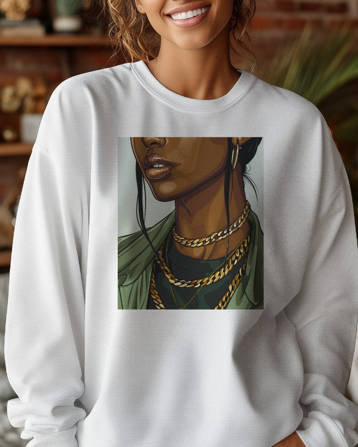 GOLDEN POISE Graphic Sweatshirt