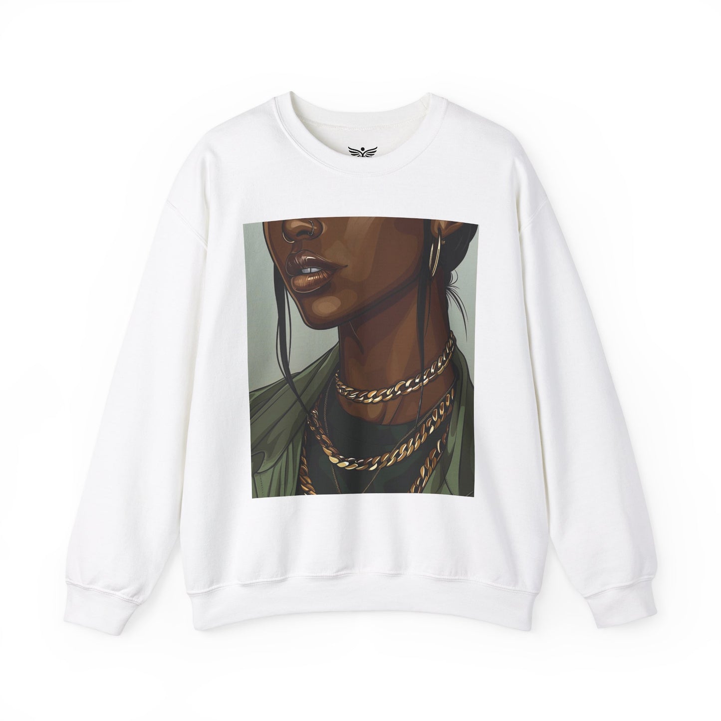 GOLDEN POISE White Sweatshirt