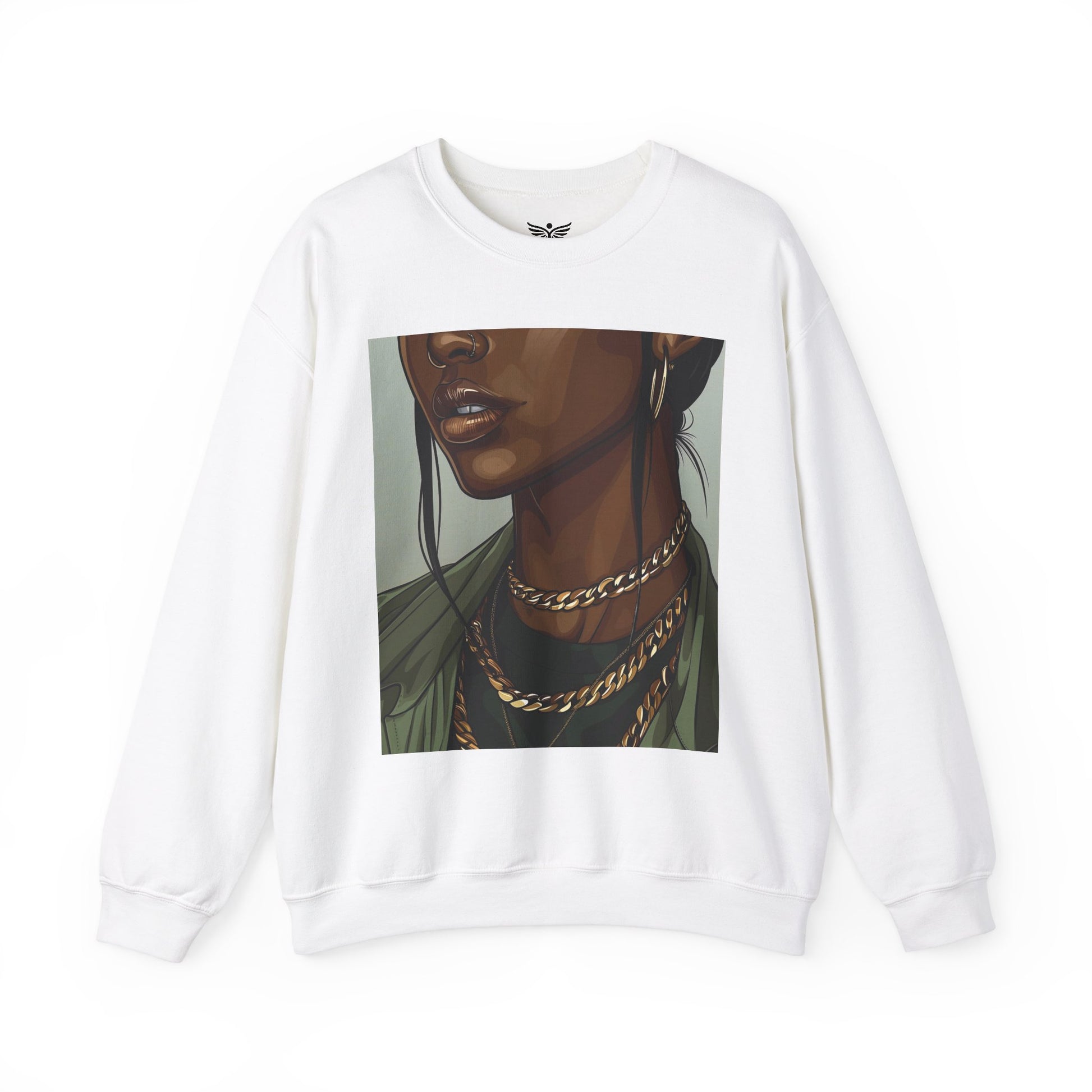 GOLDEN POISE White Sweatshirt