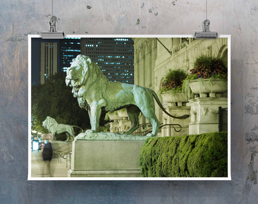 ART INSTITUTE LIONS Photography Print