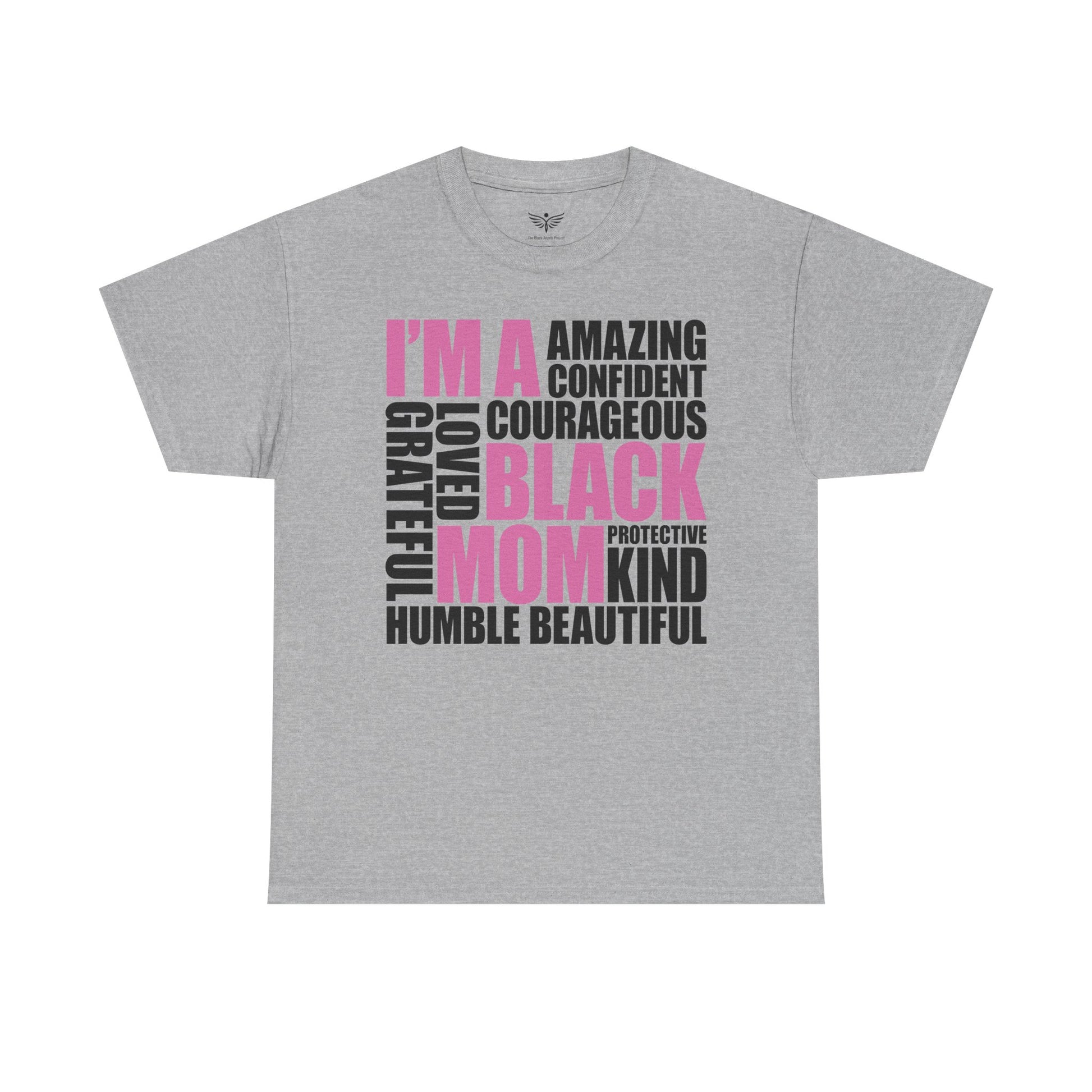 I AM A BLACK MOM Gray T-Shirt