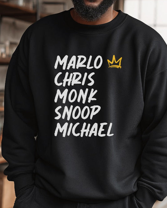 MARLO CHRIS Graphic Black Sweatshirt