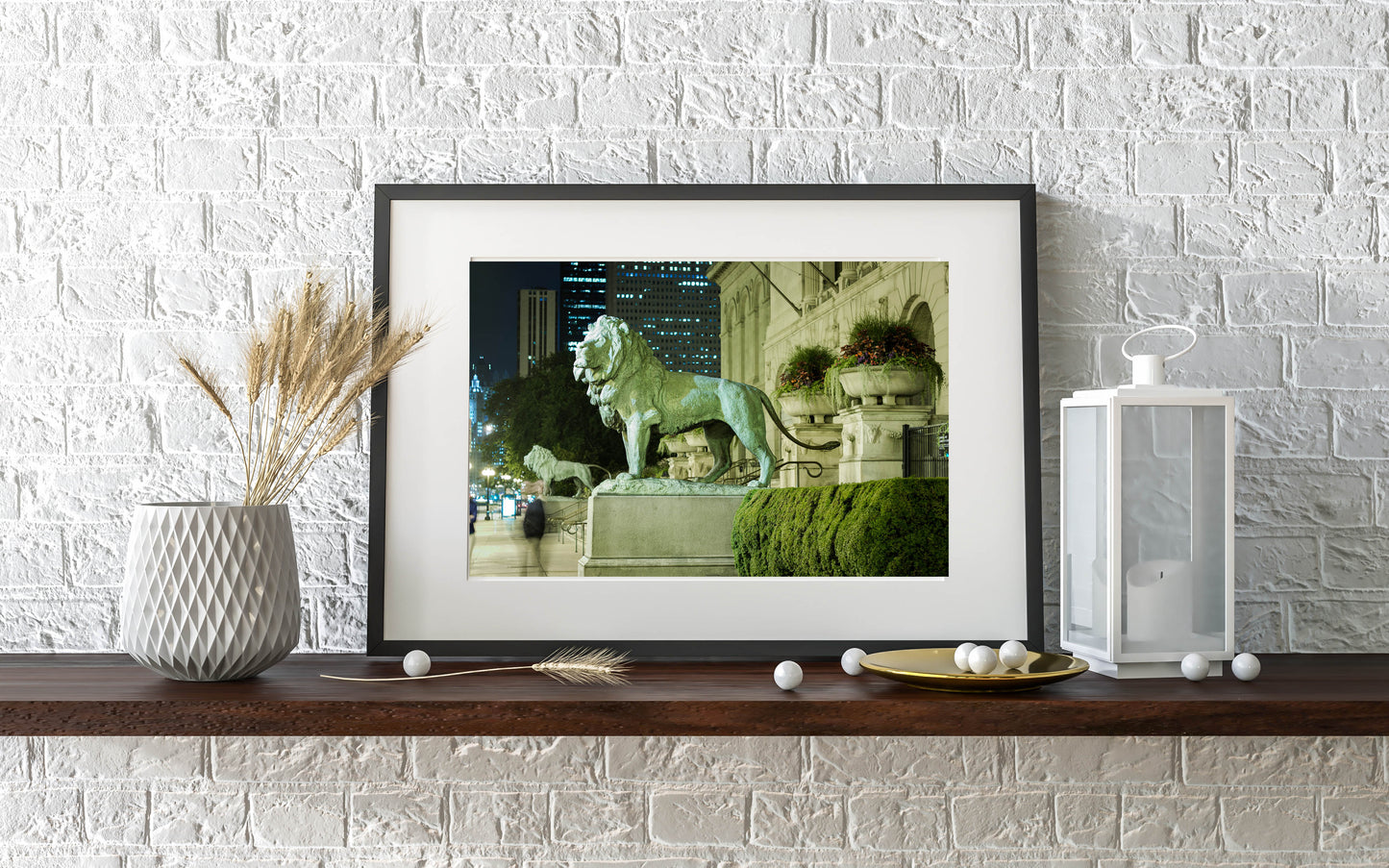 ART INSTITUTE LIONS Photography Print