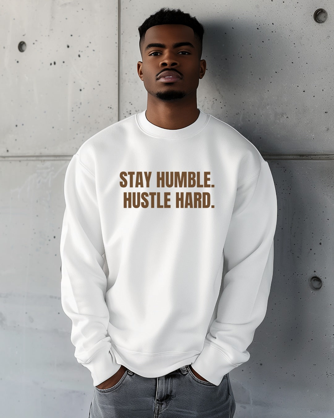 STAY HUMBLE. HUSTLE HARD. Oversized Sweatshirt