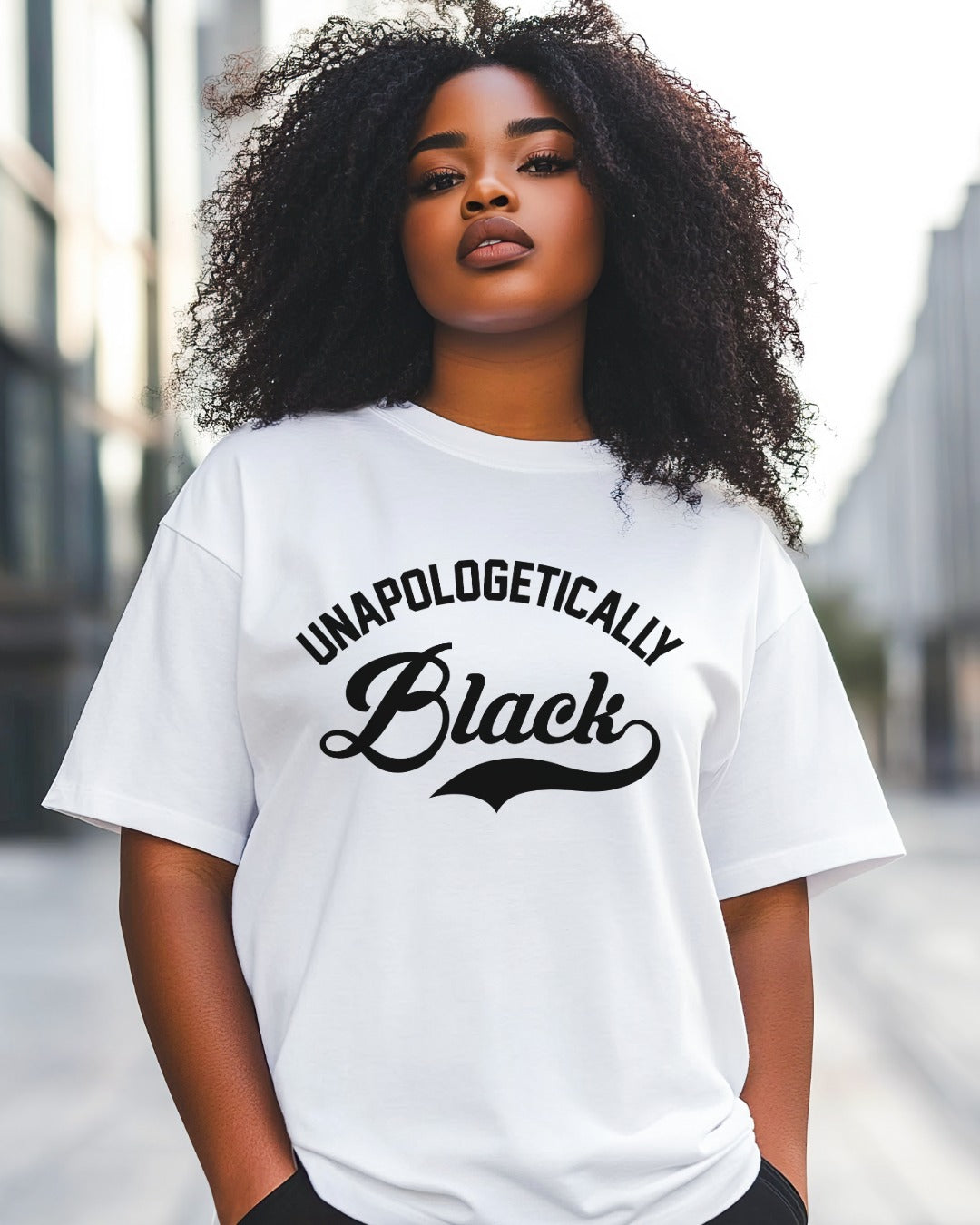 UNAPOLOGETICALLY BLACK Unisex Graphic T-Shirt