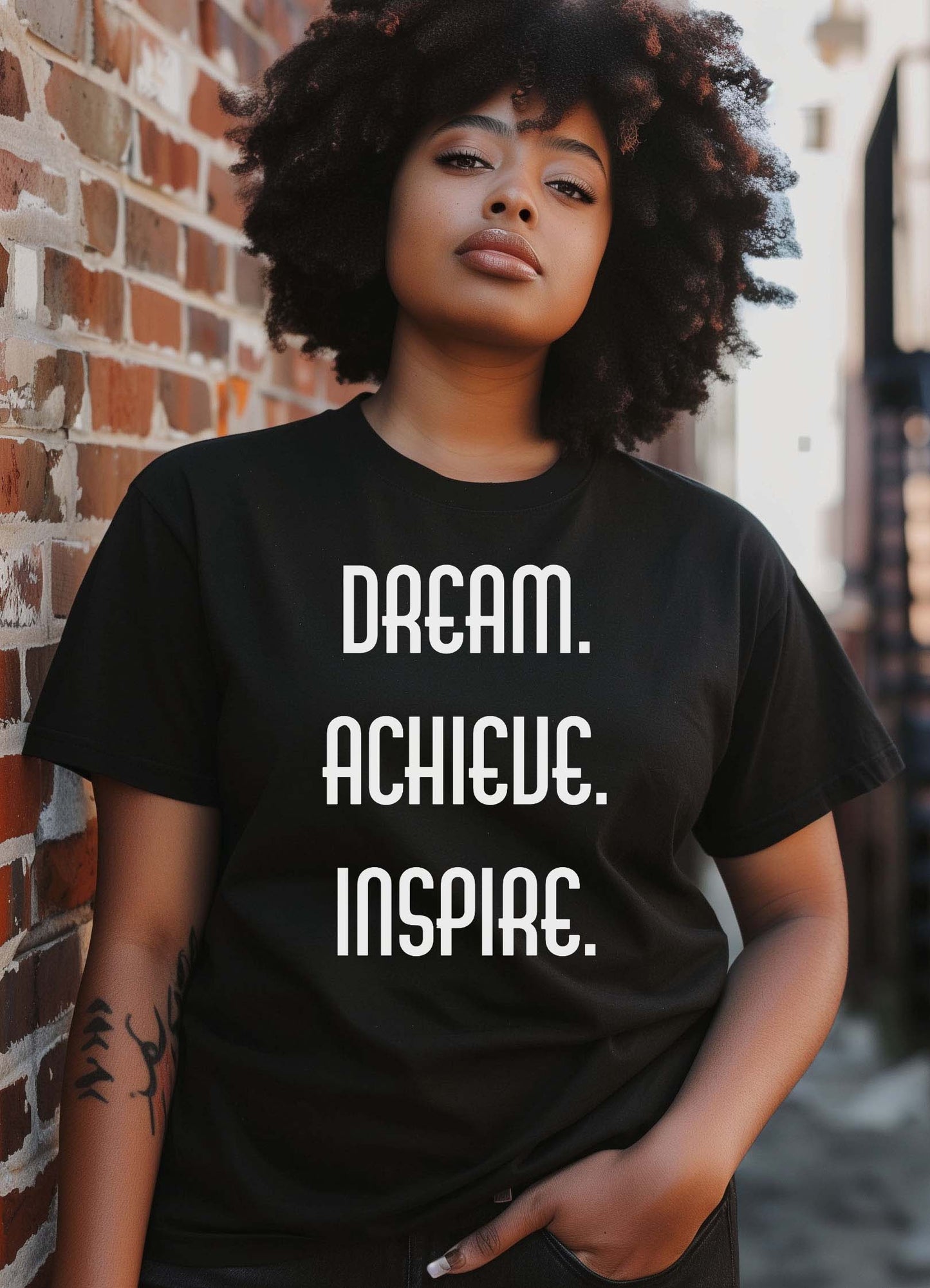 DREAM ACHIEVE INSPIRE - Unisex T-Shirt