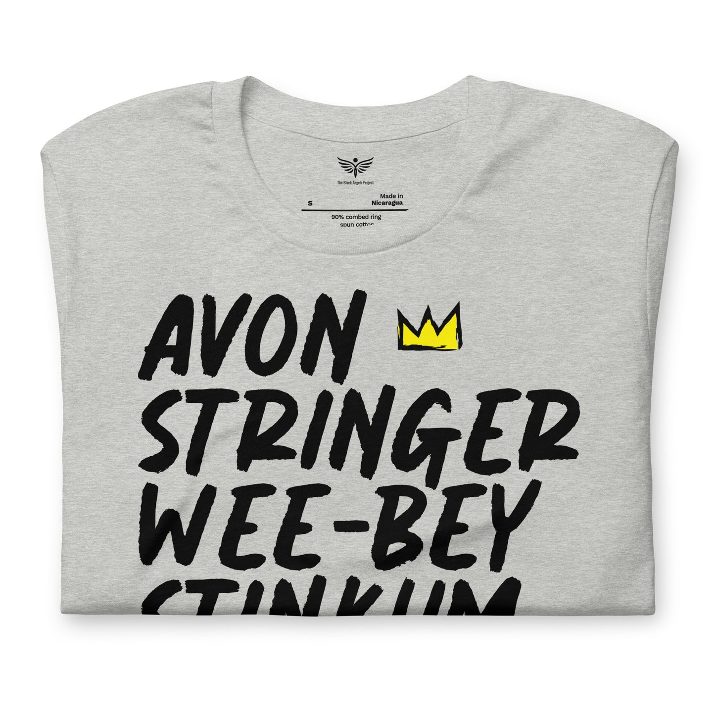 AVON STRINGER WEEBEY LIL MAN BIRD - White/ Gray Unisex t-shirt