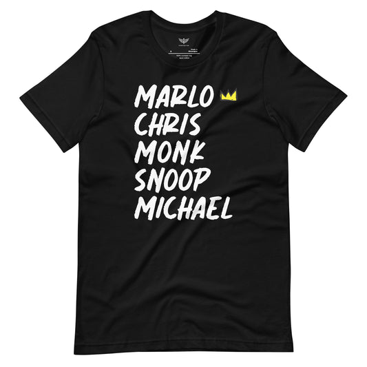 MARLO CHRIS MONK SNOOP MICHAEL - Unisex t-shirt