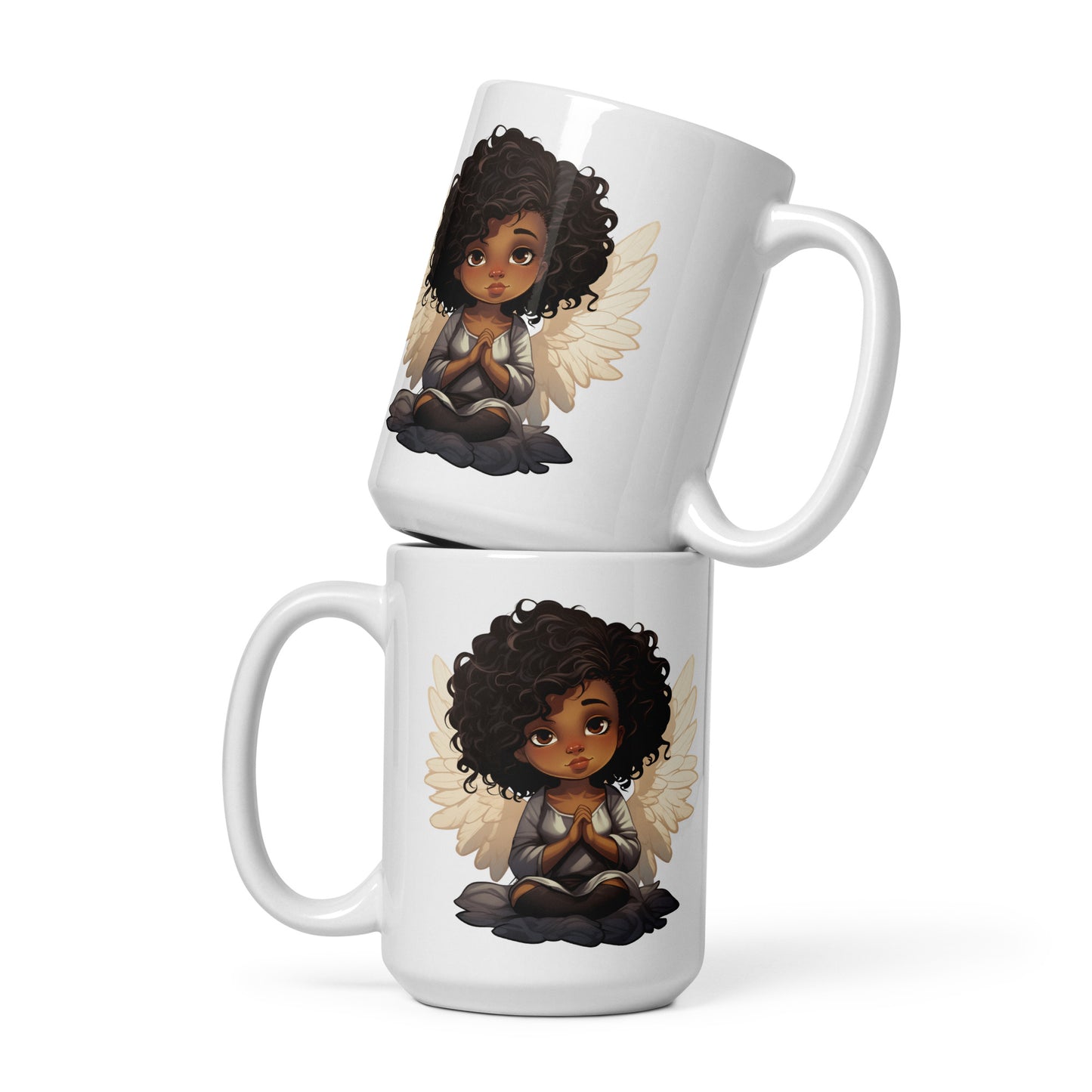 BLACK ANGELS Vol 3 - White glossy mug