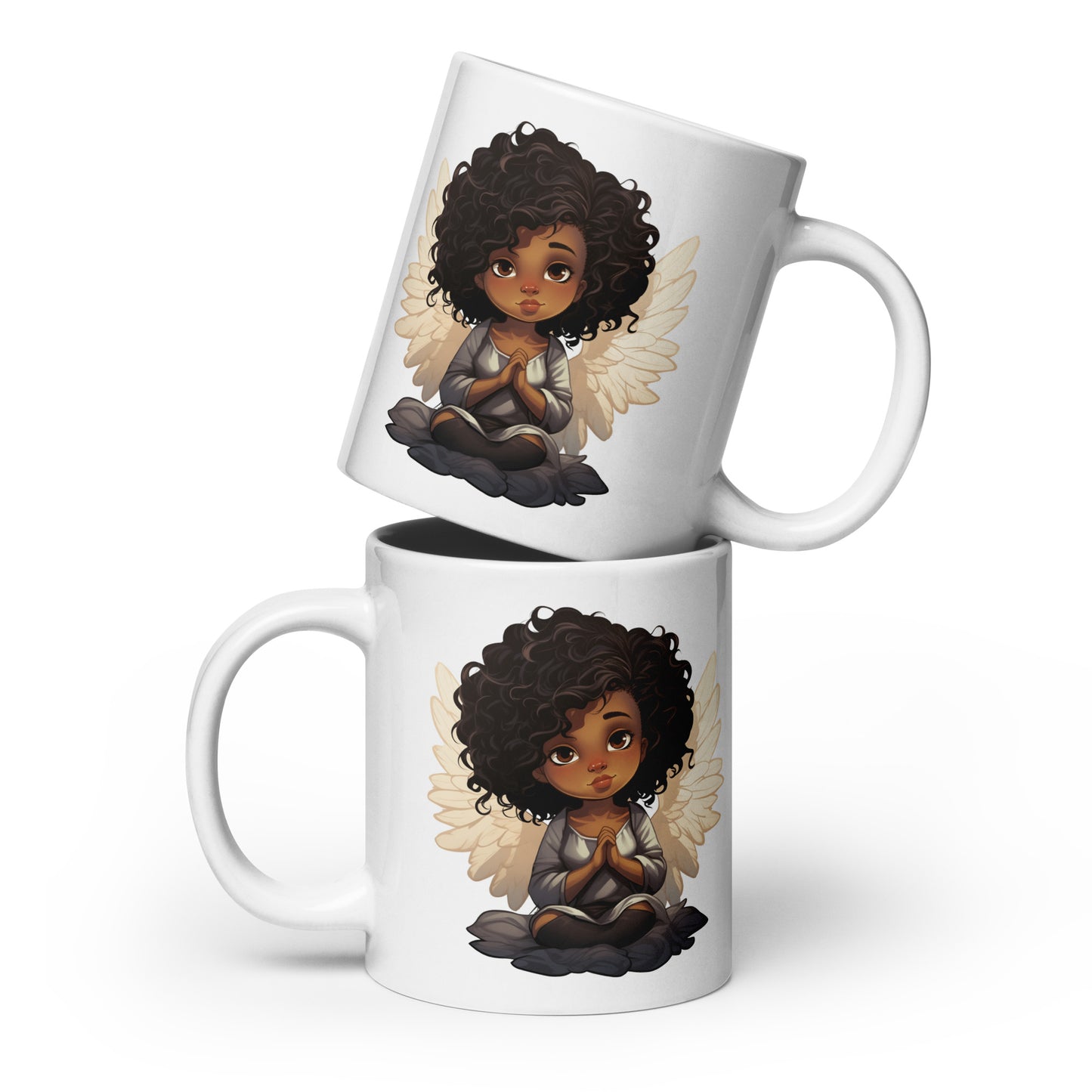 BLACK ANGELS Vol 3 - White glossy mug